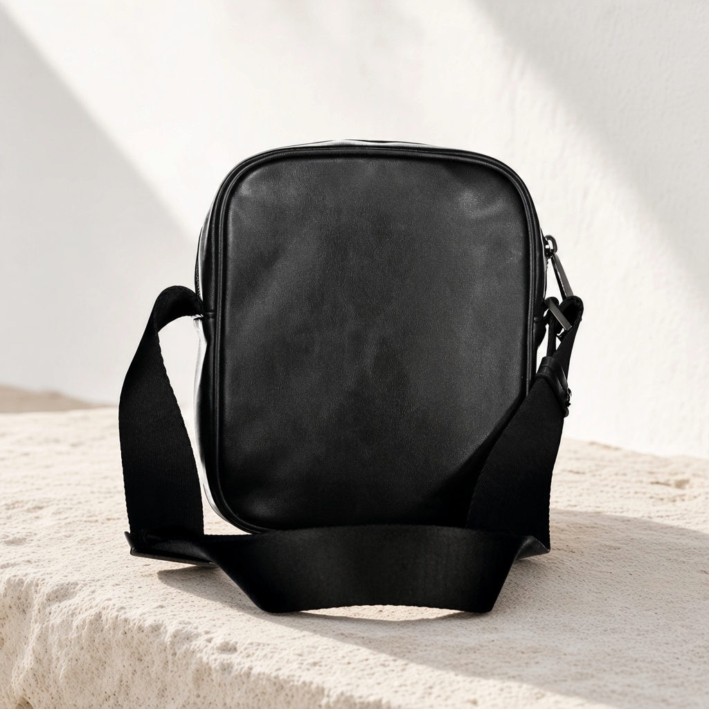 Bolso bandolera negro liquidationlive Calvin Klein de formato vertical con correa ajustable y textura fina