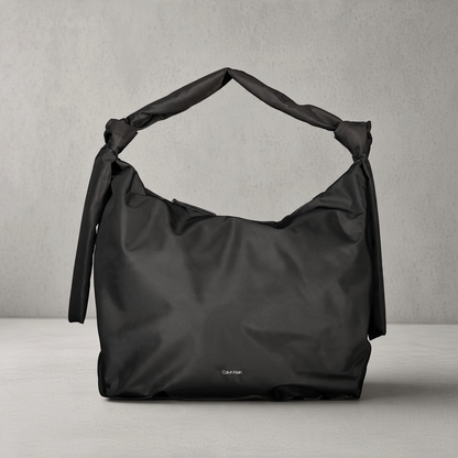 Bolso de hombro negro liquidationlive Calvin Klein con asa anudada y diseño amplio de gran capacidad
