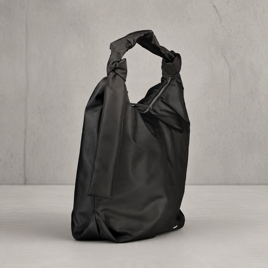 Bolso de hombro liquidationlive Calvin Klein negro de gran tamaño con detalles de nudos en el asa y tiras laterales