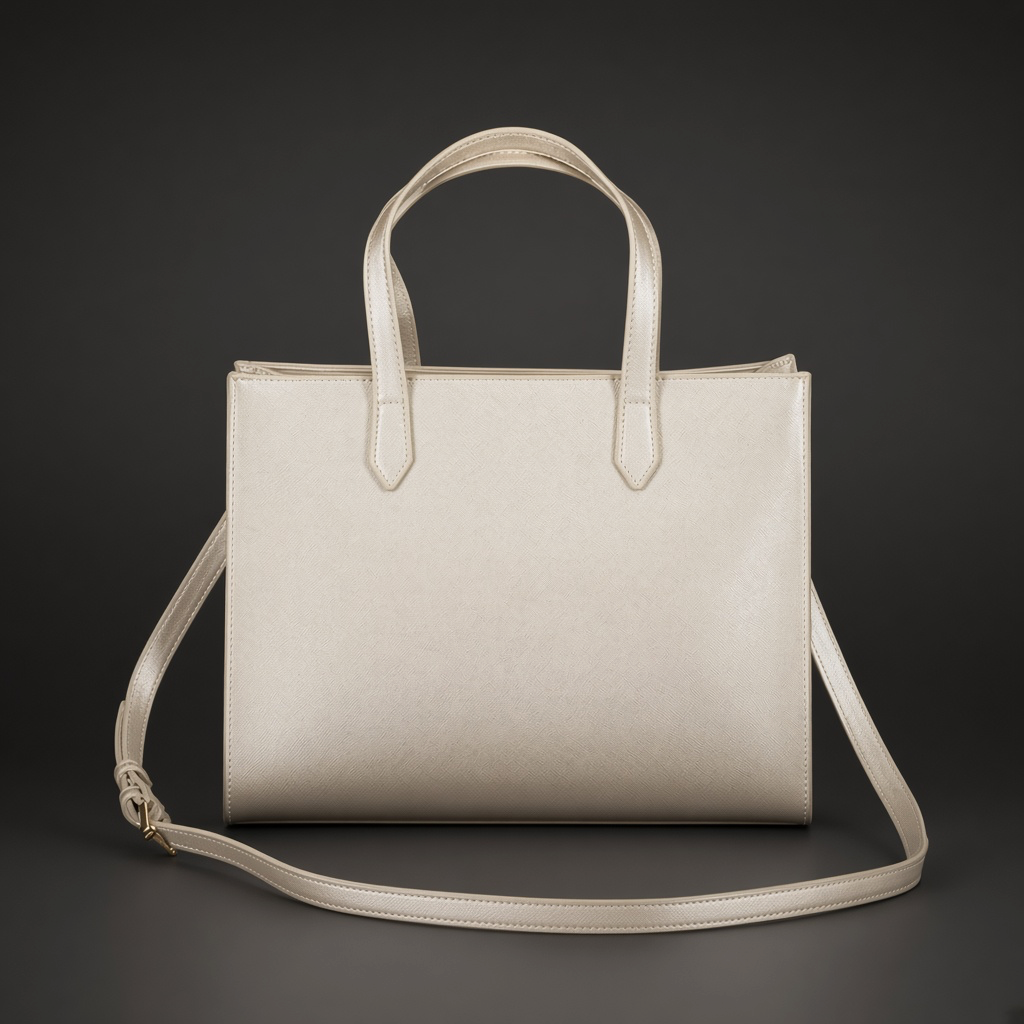 Bolso de mano liquidationlive Valentino en color beige claro con doble asa y correa bandolera ajustable