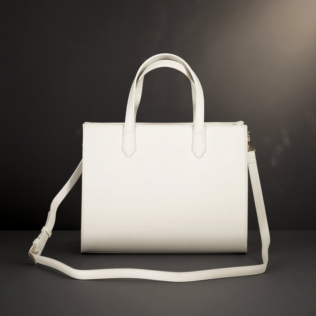 Bolso de mano liquidationlive Valentino en color blanco con doble asa y correa bandolera ajustable
