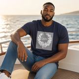 Gian Marco Venturi T-shirt — Midnight blue or white, with print