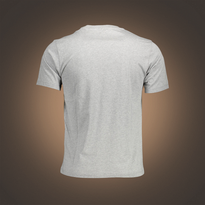 Camiseta gris de cuello redondo North Sails de liquidationlive vista desde la parte posterior