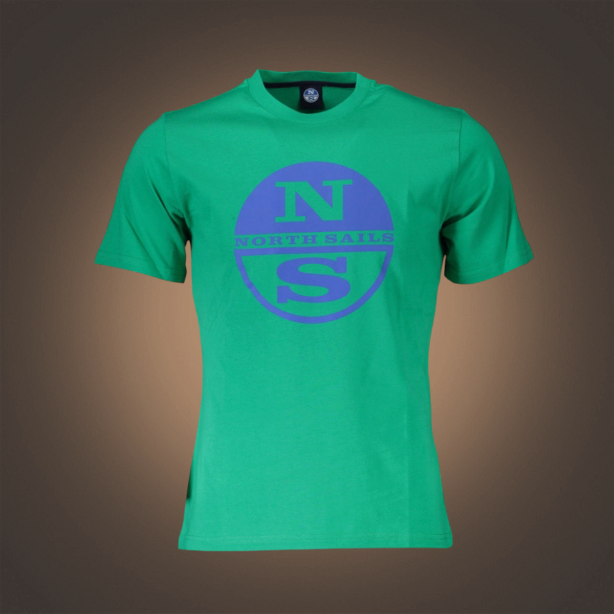 Camiseta liquidationlive North Sails verde de manga corta con cuello redondo y logotipo estampado en el pecho