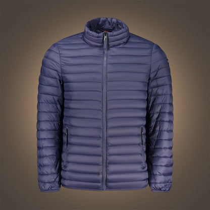 Chaqueta acolchada azul marino Norway 1963 de liquidationlive con cremallera frontal y bolsillos laterales