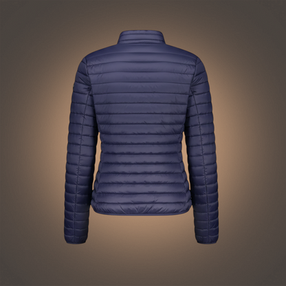 Chaqueta acolchada azul marino de mujer Norway 1963 con cierre de cremallera, vista trasera