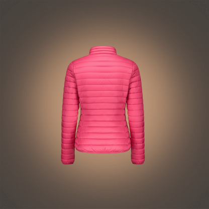 Chaqueta acolchada rosa de mujer Norway 1963 con diseño ligero y cierre de cremallera, vista trasera