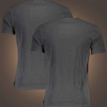 Pack de dos camisetas negras de manga corta Calvin Klein de liquidationlive con cuello redondo y diseño liso
