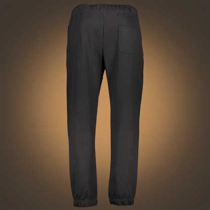 Pantalón jogger negro de liquidationlive con cintura elástica, bolsillo trasero y puños ajustados en el tobillo