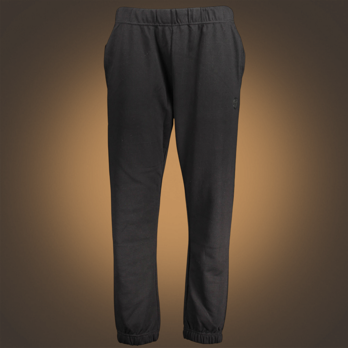 Pantalón jogger negro liquidationlive Gian Marco Venturi con cintura elástica, cordones y puños en los tobillos