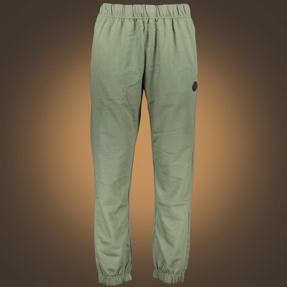 Pantalón jogger verde militar Gian Marco Venturi de liquidationlive con cintura elástica, cordones y logo lateral