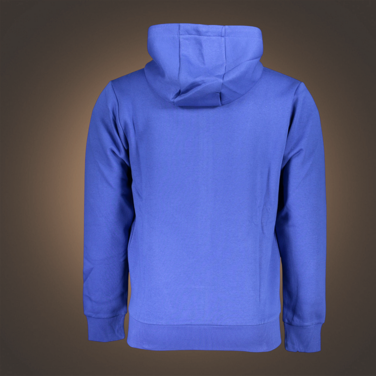 Sudadera con capucha azul liquidationlive de manga larga con cremallera, vista trasera