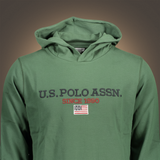 Sudadera con capucha U.S. Polo Assn. — Contraste con espíritu polo