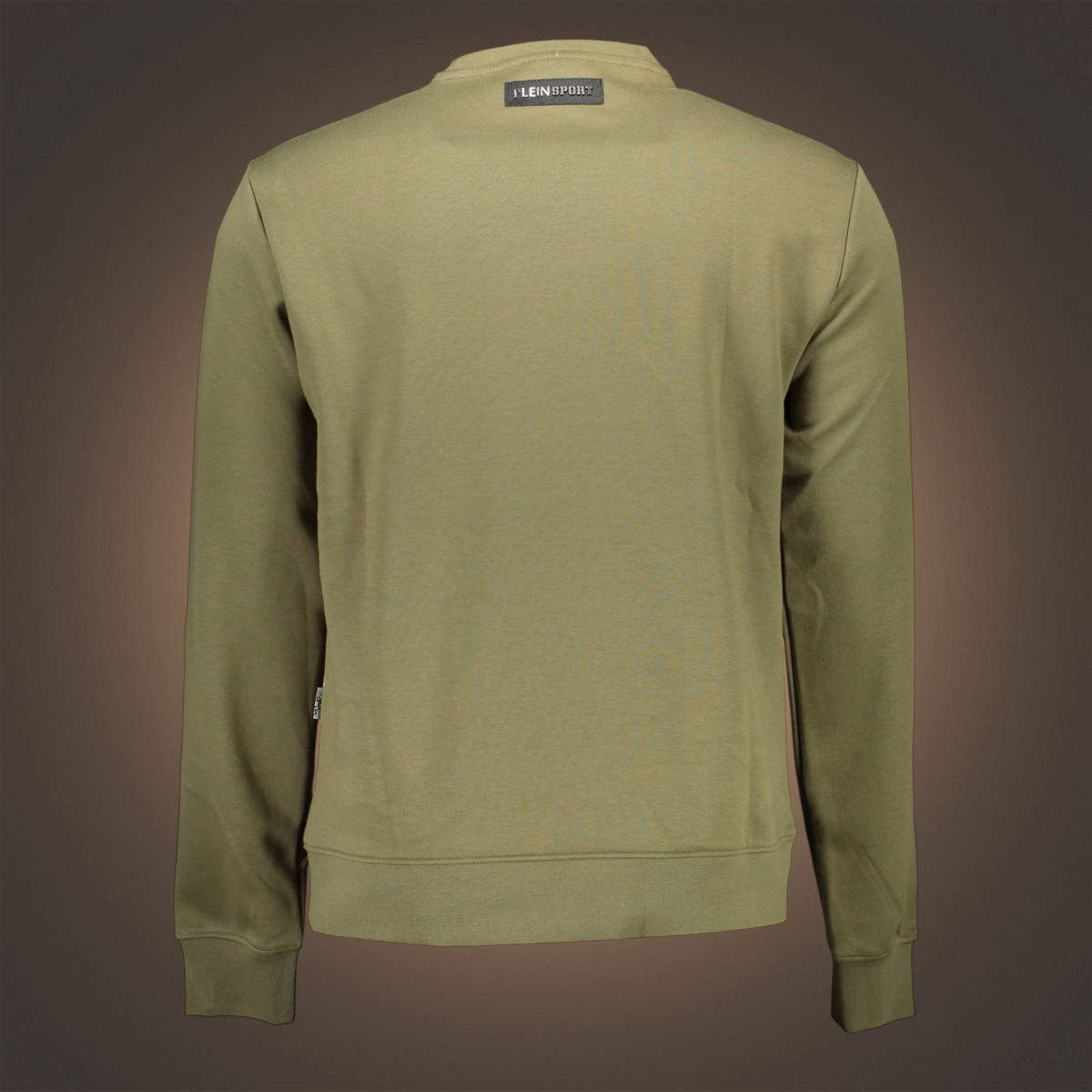 Sudadera liquidationlive Plein Sport verde de cuello redondo con logotipo en la nuca y manga larga