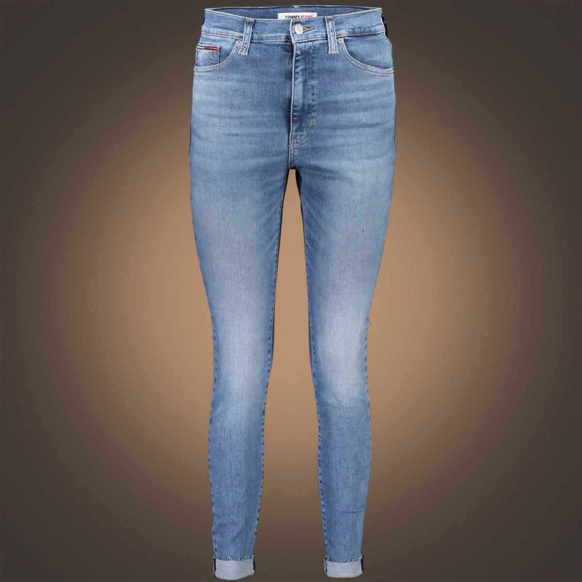 Vaqueros super skinny Tommy Hilfiger Sylvia de liquidationlive en azul claro con efecto lavado y cinco bolsillos