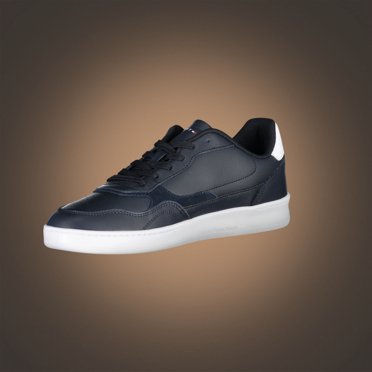 Zapatillas casuales liquidationlive Tommy Hilfiger en azul marino con cordones, detalles en contraste y logotipo