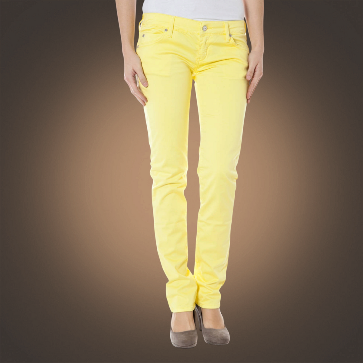 PANTALON MUJER AMARILLO ZUELEMENTS - Giallo